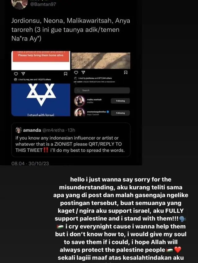 Klarifikasi Neona Ayu karena menyukai postingan Galgadot
