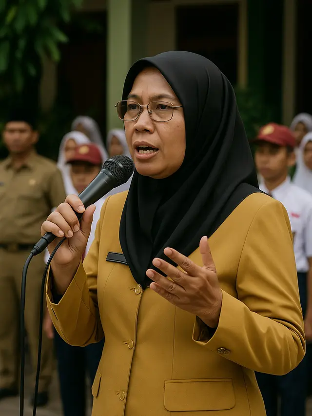 Ilustrasi guru pidato (Foto: ChatGPT)