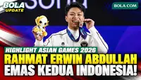 Highlight Emas Kedua Indonesia! Rahmat Erwin Abdullah Juara Angkat Besi Asian Games 2026