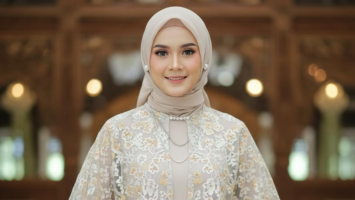 7 Model Gamis Brokat Copotan dengan Tampilan Fleksibel, Cocok untuk Acara Resmi hingga Santai
