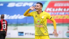PS Barito Putera sukses mengalahkan Persipura Jayapura di laga pekan kesembilan BRI Liga 1 2021/2022 yang berlangsung di Stadion Moch Soebroto, Magelang. Hasil tersebut merupakan kemenangan kedua Laskar Antasari. (Bola.com/Bagaskara Lazuardi)