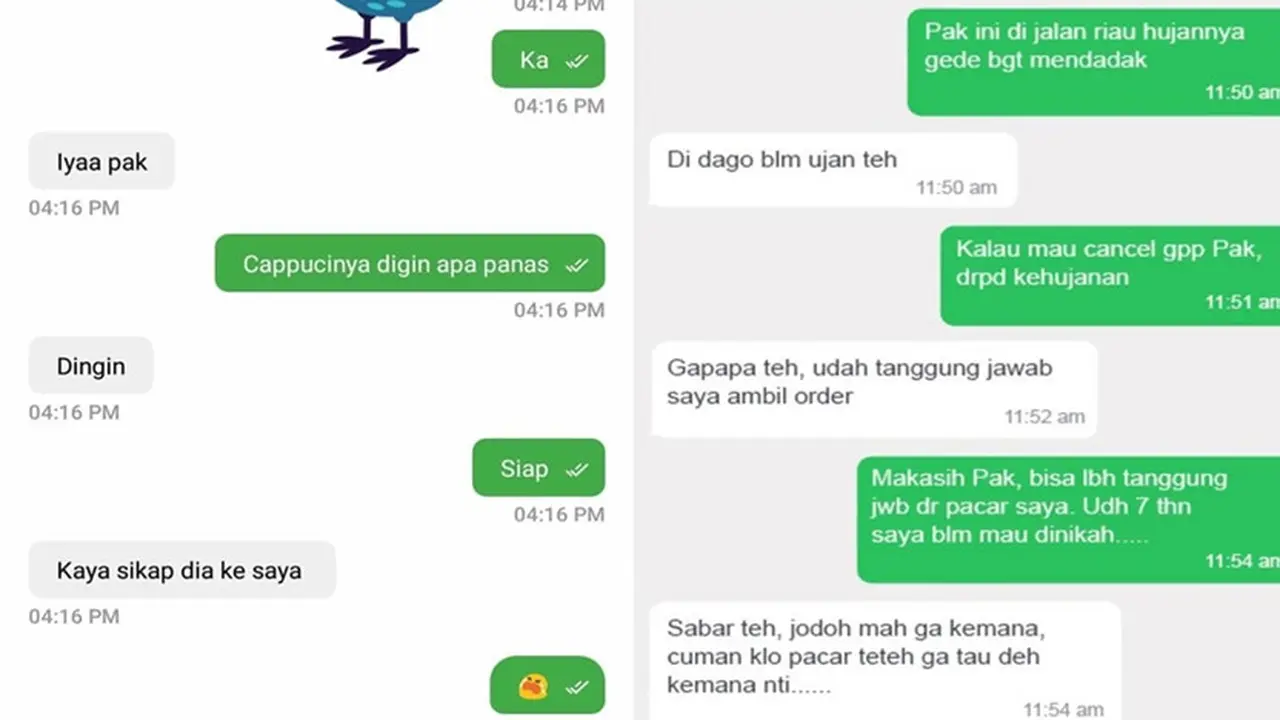 curhatan pelanggan ojol