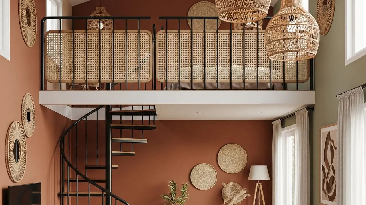 Desain Rumah Mungil Ala Villa dengan Mezzanine (Image by Gemini AI)
