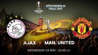 Final Liga Europa 2016-2017 antara Ajax Amsterdam vs Manchester United. (dok. UEFA Europa League)