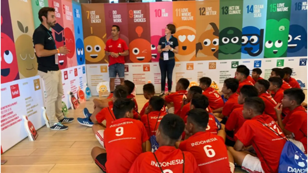 Kampanye 'One Planet One Health' di Danone Nations Cup (Istimewa)