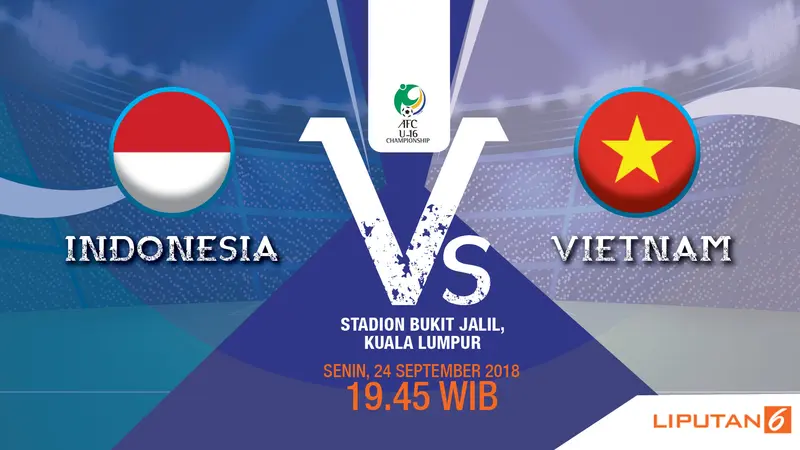 Prediksi Indonesia vs Vietnam Piala AFC U-16 2018