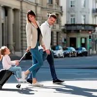 Koper sekaligus kereta anak. (Foto: Dok. Micro Eazy Luggage)