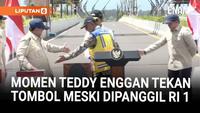 Sikap Teddy Enggan Tekan Tombol Meski Diperintah Prabowo saat Resmikan Jembatan Baru