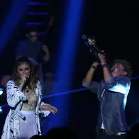 Konser Agnez Mo bertajuk 'The Biggest Concert Agnez Mo I #AmGenerationOfLOVE' (Foto: Nurwahyunan/Bintang.com)