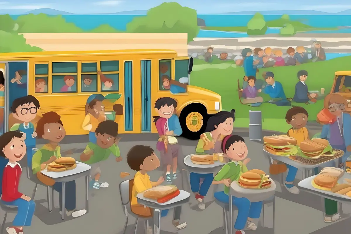 ilustrasi Program makan siang gratis