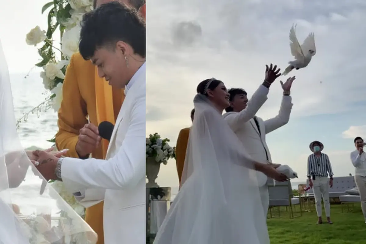 Momen Pernikahan Reza Arap dan Wendy Walters