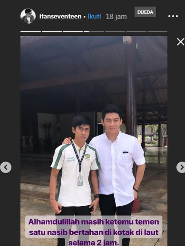 balik ke tanjung lesung, ifan seventeen temui rekan bertahan hidup