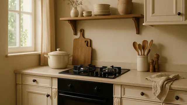 Gambar Dapur dengan Kompor Tanam Minimalis 2025