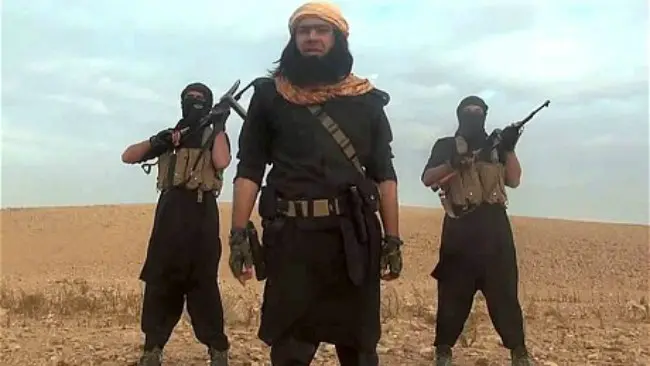 	Ilustrasi cuplikan video propaganda ISIS. (Sumber Wikimedia Commons)