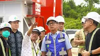 Menteri Kesehatan (Menkes) Budi Gunadi Sadikin saat berkunjung ke lokasi pembangunan Rumah Sakit Ibu Kota Nusantara (IKN) di Penajam Paser Utara, Kalimantan Timur, pada Kamis (11/7). (Foto: Kemenkes RI)