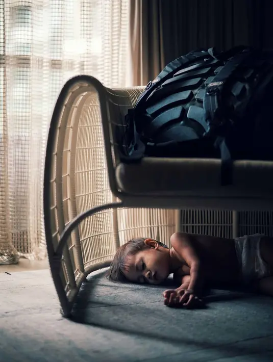 Lihat betapa imutnya Bjorka saat sedang tidur. Wajahnya terlihat begitu adem saat dilihat. (Foto: instagram.com/ringgoagus)