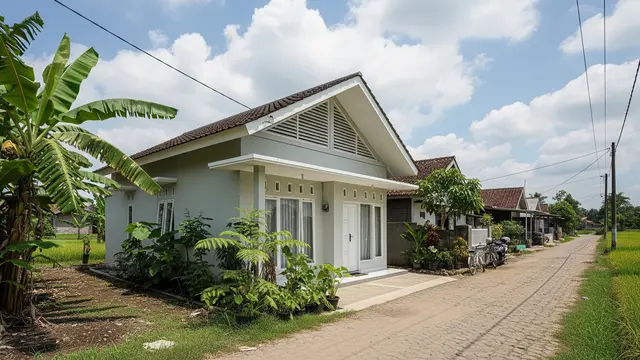 Desain Atap Pelana Sederhana Satu Lantai