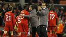  Liverpool lolos ke babak 16 besar setelah menyingkirkan  FC Augsburg dengan agregat gol 1-0. (Reuters / Andrew Yates)