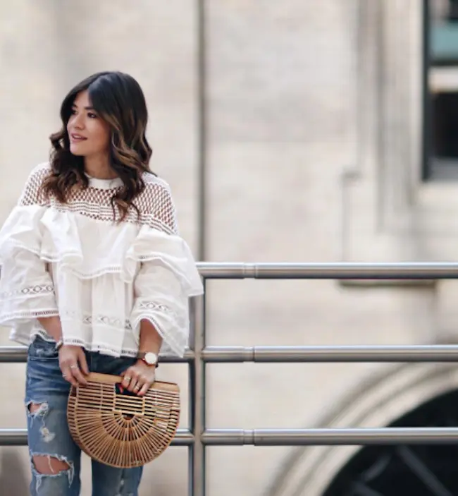 Mix and match dengan busana ruffle. (istimewa/instagram)