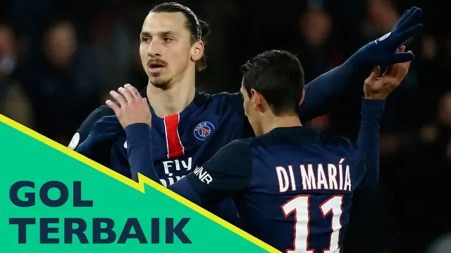 5 Gol Terbaik Ligue 1 Prancis, Gol Sekali Sentuhan Ibrahimovic 