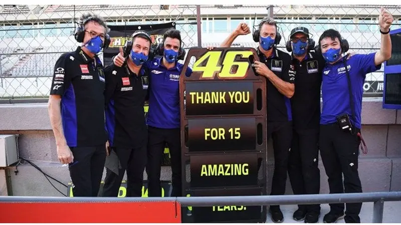 8 Momen Perpisahan Valentino Rossi dengan Tim Pabrikan Yamaha, Raih 4 Gelar Juara Dunia