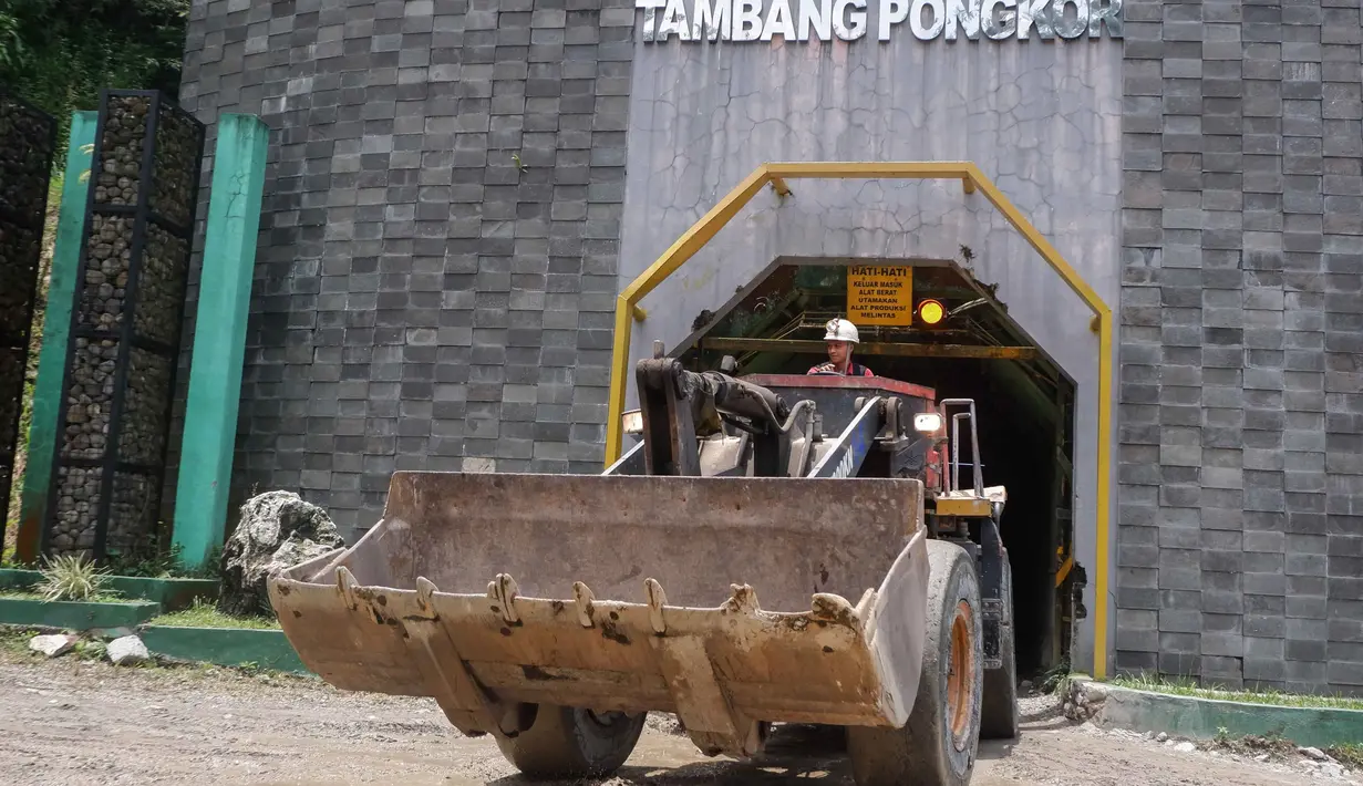 Tambang emas ini tercatat masih menghasilkan sekitar 1 ton atau 1 juta gram emas per tahun. (Daeng Mansur/AFP)