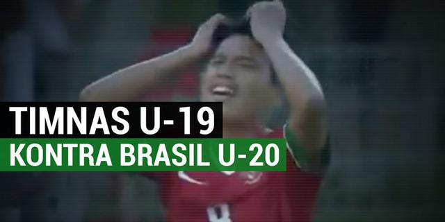 VIDEO: Timnas Indonesia U-19 Kalah 0-1 dari Brasil U-20