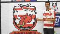 Striker Madura United asal Spanyol, Pablo Rodriguez Aracil. (Bola.com/Vitalis Yogi Trisna)