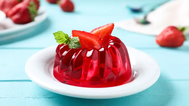 strawberry pudding jelly agar