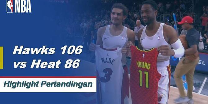 Cuplikan Hasil Pertandingan NBA : Hawks 106 vs Heat 82