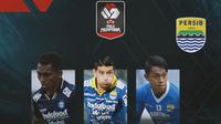 Piala Menpora - Persib Bandung, Frets Listanto Butuan, Esteban Vizcarra, Febri Hariyadi (Bola.com/Adreanus Titus)