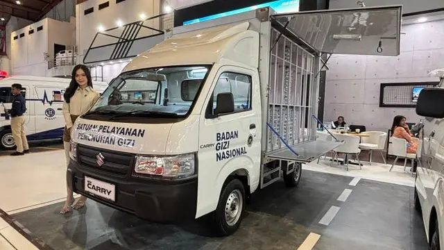 Deretan Mobil Niaga untuk MBG yang Mejeng di GIICOMVEC 2026 (Arief A/Liputan6.com)