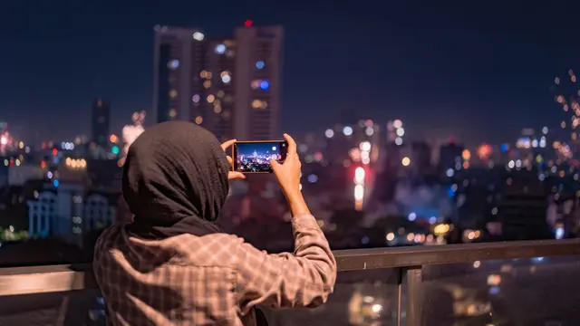 cara foto malam hari dengan hp