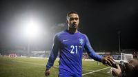 Pemain Olympique Lyon asal Belanda, Memphis Depay. (AFP/Jerry Lampen)
