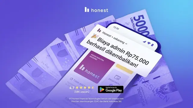 Honest Bebaskan Biaya Admin Hingga Rp 9,2 Miliar