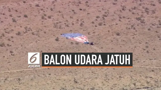 Sebuah balon udara jatuh di gurun yang berada di sebelah barat daya Las Vegas, ketika membawa beberapa orang. Setidaknya, 9 orang terluka karena insiden ini.