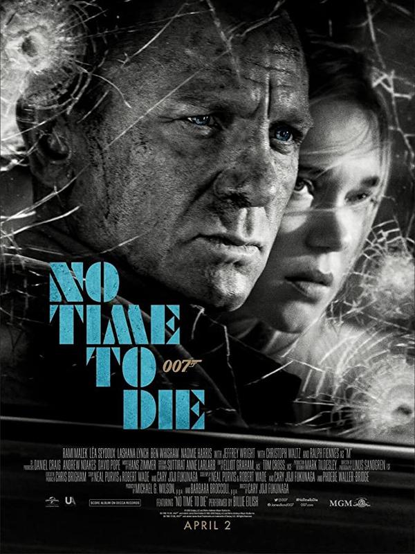 Poster No Time To Die. (Foto: IMDb/ Universal Pictures)