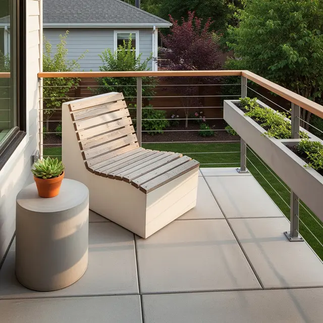 Desain Balkon Rumah Belakang yang Estetik dan Fungsional (Image by Gemini AI)