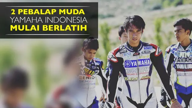 Video latihan 2 pebalap muda Yamaha Indonesia yang mulai berlatih di akademi Valentino Rossi.