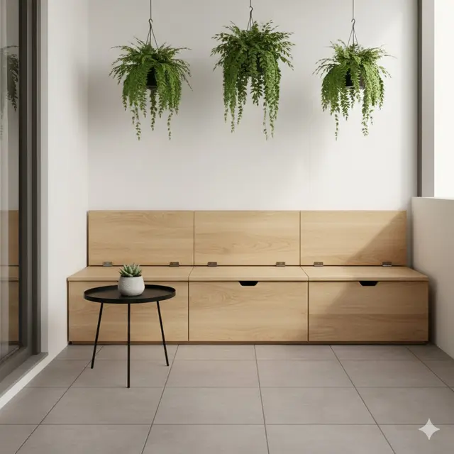 Desain Teras Multifungsi untuk Rumah Kecil. Gemini