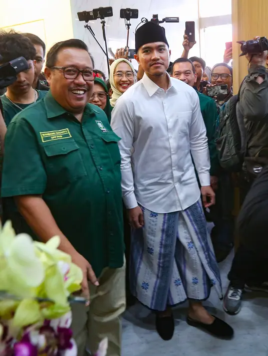 Kedatangan Kaesang Pangarep disambut langsung pengurus DPP PKB. (merdeka.com/Arie Basuki)