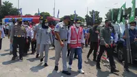 Menteri Perhubungan (Menhub) Budi Karya Sumadi beserta stakeholder terkait diantaranya Kakorlantas Polri, Badan Pengatur Jalan Tol (BPJT) Kementerian Pekerjaan Umum dan Perumahan Rakyat, Jasa Raharja, Jasa Marga, melakukan pengecekan di ruas tol Jakarta-Cikampek dalam rangka mudik angkutan lebaran.