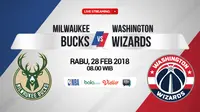 Milwaukee Bucks Vs Washington Wizards (Bola.com/Adreanus Titus)