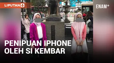 VIRAL PENIPUAN PO IPHONE SI KEMBAR RIHANA DAN RIHANI RUGIKAN KORBAN RP35 MILIAR