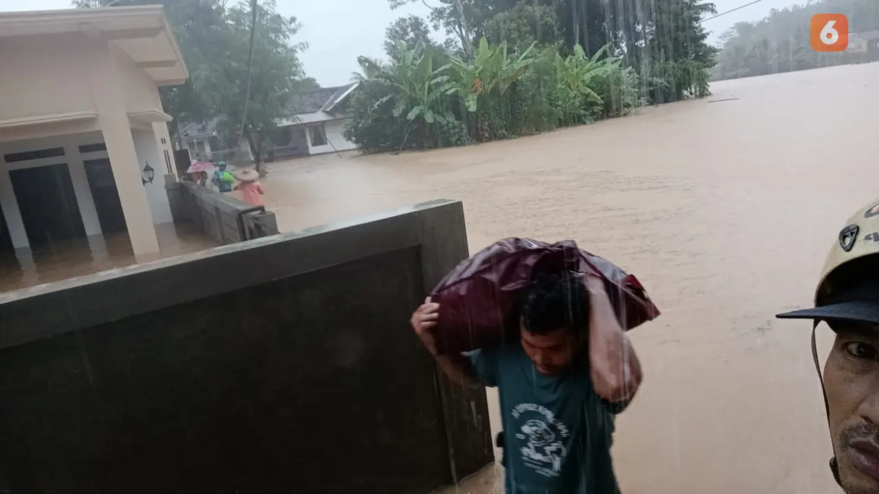 Banjir dan longsor akibat hujan intensitas tinggi selama dua hari mengguyur wilayah Sukabumi (Liputan6.com/Istimewa).
