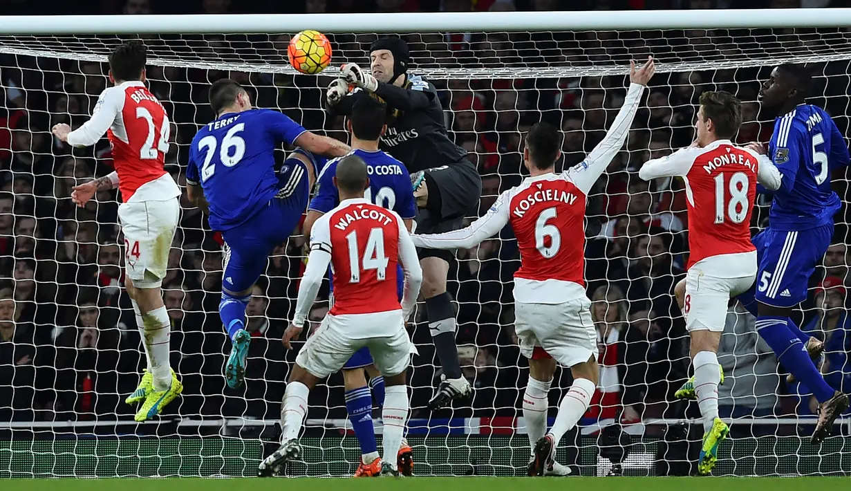 Delapan gelar pemain terbaik Republik Ceska diraih Petr Cech dimana enam kali diantaranya diraih berturut-turut tahun 2008-2013. (AFP/Ben Stansall)