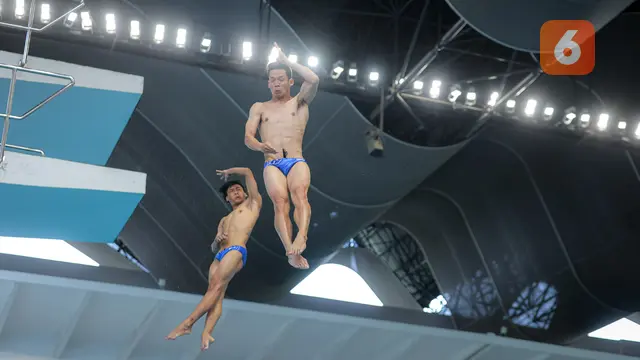 Foto: Penampilan Kompak Pasangan Andriyan dan Yudha dalam Lompat Indah IOAC 2025, Siap Beri Penampilan Terbaik di SEA Games