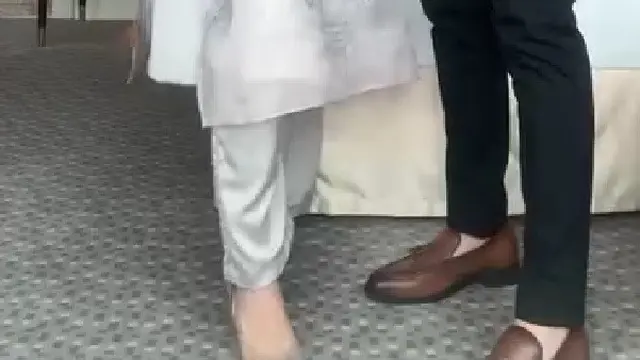 Model Kebaya Couple untuk Lebaran Ala Syahnaz dan Jeje (credit: instagram/syahnazs)