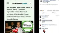 [Cek Fakta] Benarkah Nusron Wahid Tantang OPM, Fakta atau Hoaks?