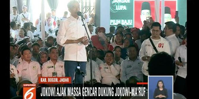 Kampanye di Bogor, Jokowi Targetkan Raih 50 Persen Suara